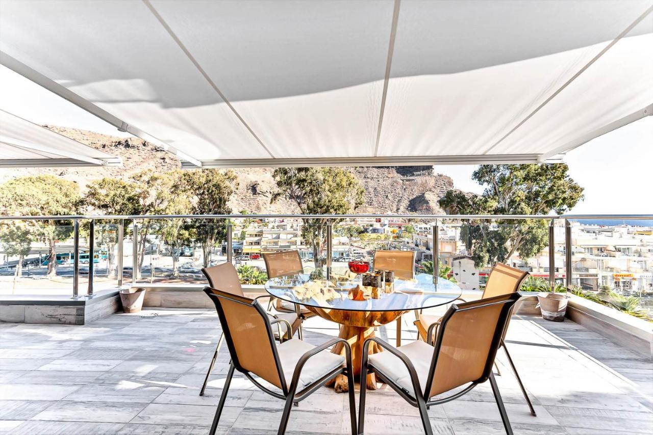 Rivera Del Puerto Luxury Penthouse With Great Terrace And Sea View Puerto De Mogan Exterior photo