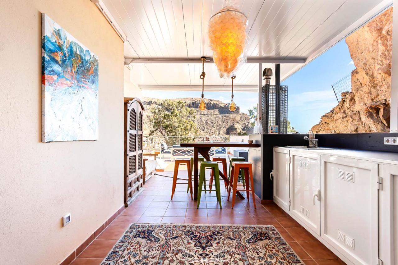 Rivera Del Puerto Luxury Penthouse With Great Terrace And Sea View Puerto De Mogan Exterior photo