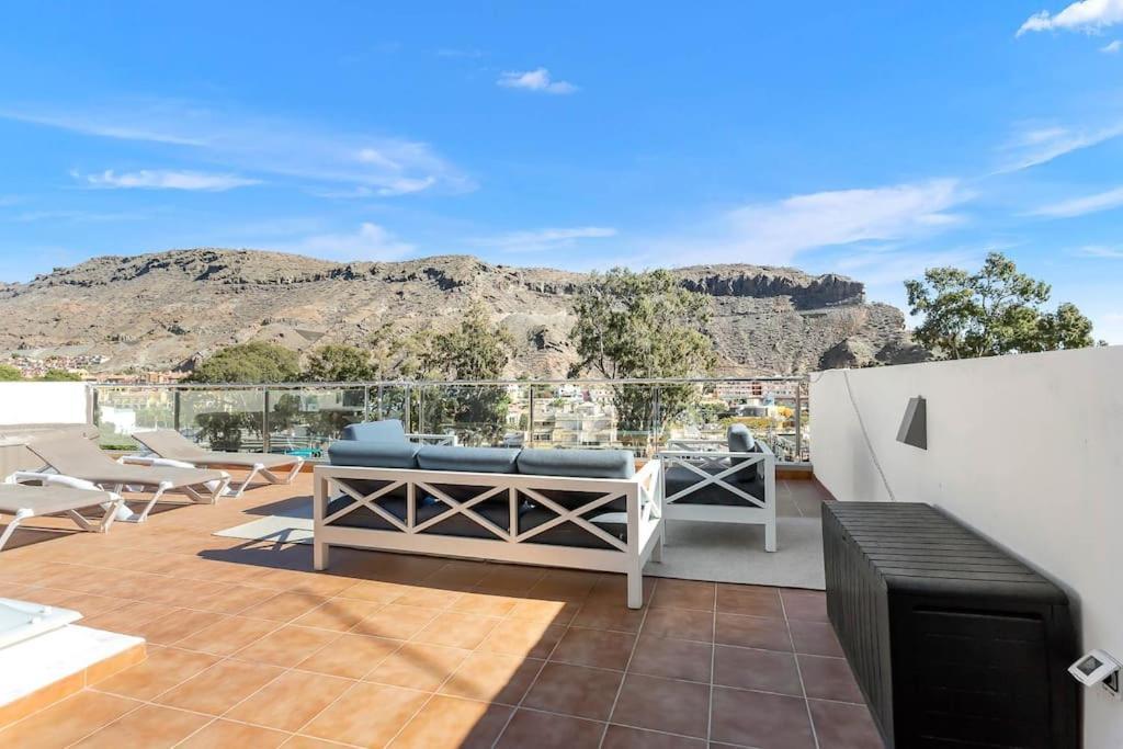 Rivera Del Puerto Luxury Penthouse With Great Terrace And Sea View Puerto De Mogan Exterior photo